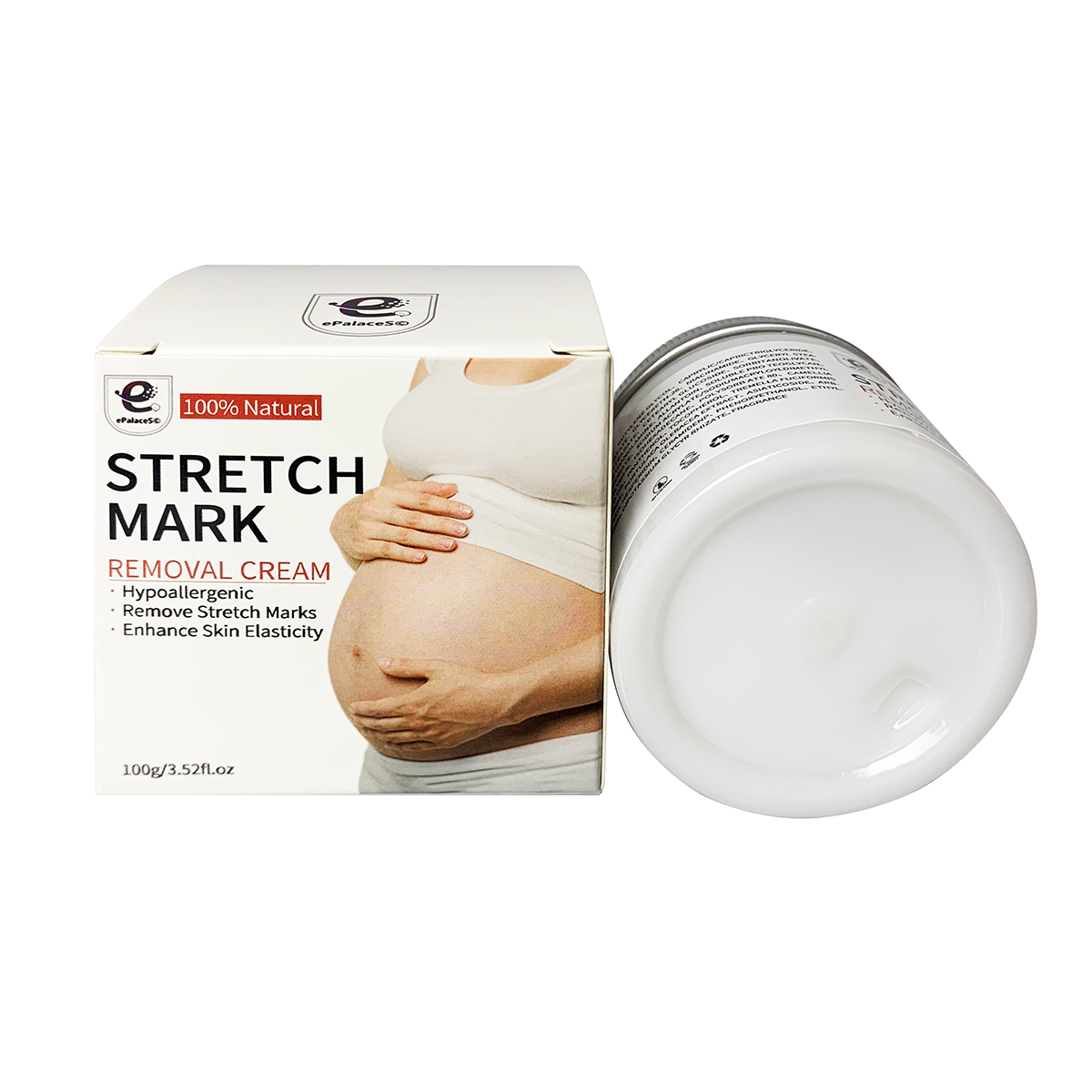 100% Natural Stretch Marks Removal Cream  Hypoallergenic Treatment  Marks Enhance Skin Elasticity - ePalaceS